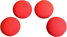 3 inch High Density Ultra Soft Sponge Ball (RED) Pack of 4 from Magic by Gosh - Merchant of Magic