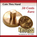 50 cents Euro Thru Hand by Tango - Merchant of Magic