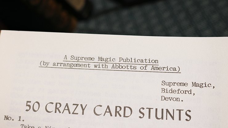 50 Crazy Card Stunts by U.F. Grant - Book - Merchant of Magic