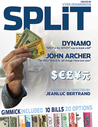 Split (Gimmicks and Online Instructions) by Yves Doumergue and JeanLuc Bertrand - Trick - Merchant of Magic Magic Shop