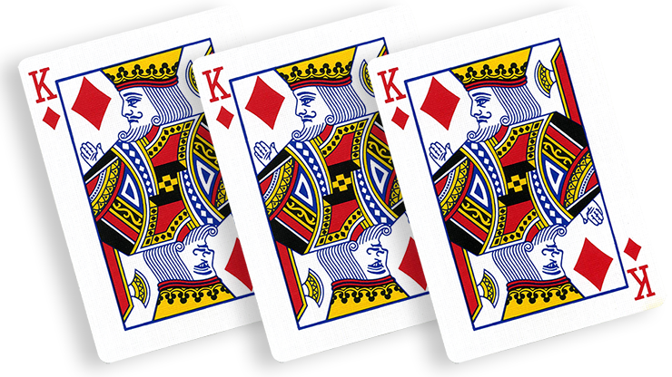 Flash Poker Card King of Diamonds (Ten Pack) - Merchant of Magic