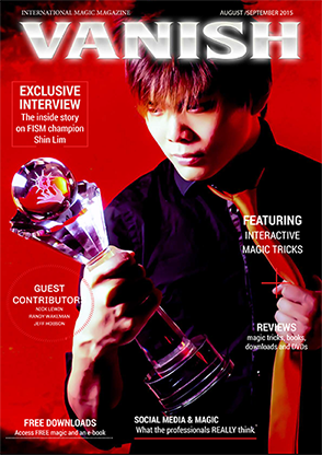 VANISH Magazine August/September 2015 - Shin Lim - ebook