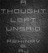 A Thought Left Unsaid by Abhinav Bothra & AJ - ebook