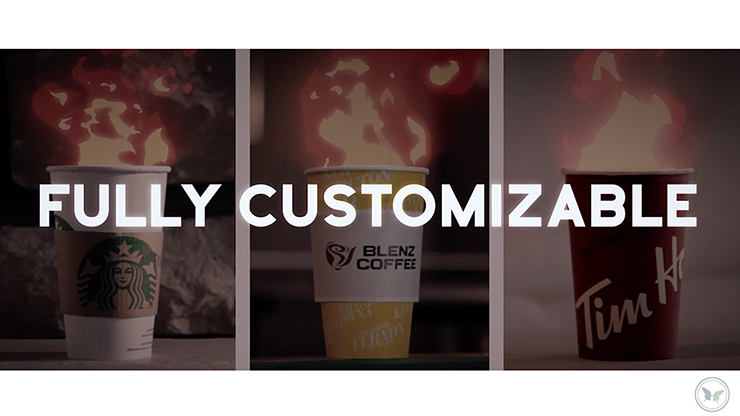 KEEP INVISIBLE - Flaming Coffee by SansMinds Creative Lab - DVD - Merchant of Magic