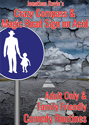 The Crazy Compass & Magic Road Sign on Acid by Jonathan Royle mixed media - INSTANT DOWNLOAD
