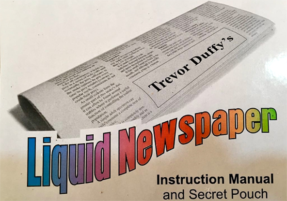 Liquid Newspaper by Trevor Duffy - Merchant of Magic Magic Shop