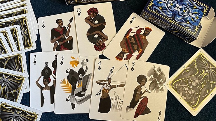 5th Kingdom Semi-Transformation (Player Edition Gilded Blue 2 Way) Playing Cards - Merchant of Magic