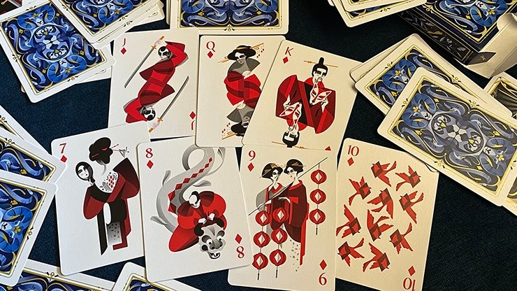 5th Kingdom Semi-Transformation (Player Edition Gilded Blue 2 Way) Playing Cards - Merchant of Magic