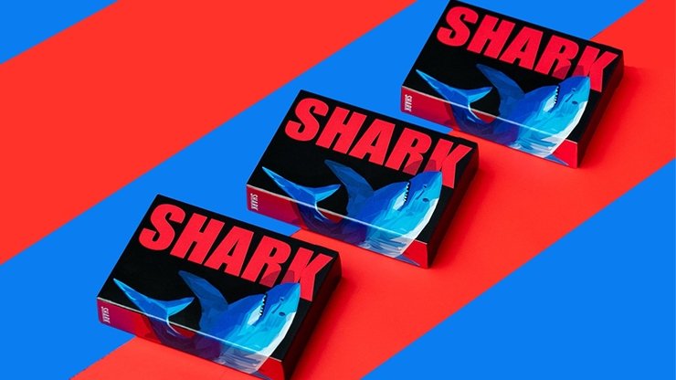 6 Shark Playing Cards (Free 6 Box Case Included) by Riffle Shuffle - Merchant of Magic