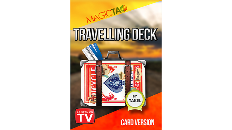 Travelling Deck Card Version Red (Gimmick and Online Instructions) by Takel - Trick - Merchant of Magic Magic Shop