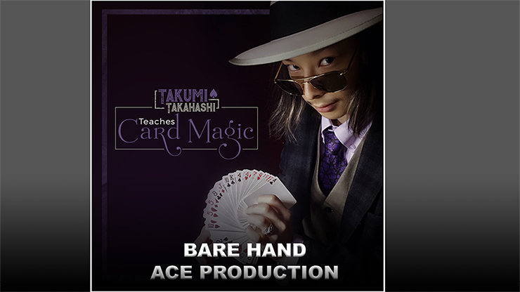 Takumi Takahashi Teaches Card Magic - Bare Hand Aces Production video - INSTANT DOWNLOAD - Merchant of Magic Magic Shop