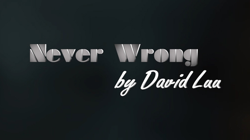 Never Wrong by David Luu video - INSTANT DOWNLOAD - Merchant of Magic Magic Shop