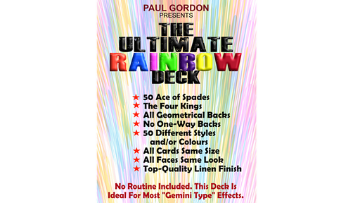 The Ultimate Rainbow Deck by Paul Gordon - Trick - Merchant of Magic