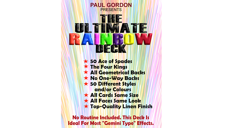 The Ultimate Rainbow Deck by Paul Gordon - Trick - Merchant of Magic