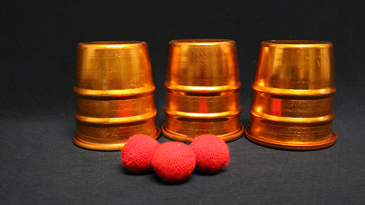 Cups & Balls (Copper) by Zanders Magical Apparatus - Merchant of Magic Magic Shop