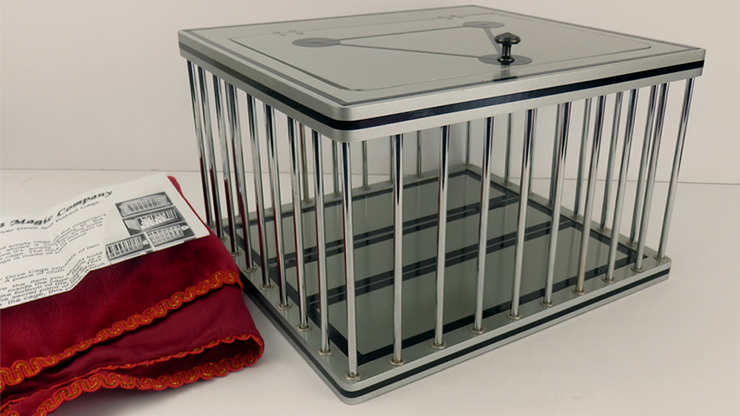 Silver Dove and Rabbit Cage by Tora Magic - Merchant of Magic Magic Shop