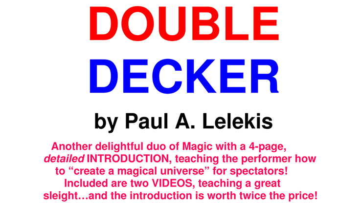 DOUBLE DECKER by Paul A. Lelekis mixed media - INSTANT DOWNLOAD