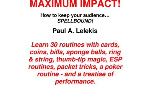 MAXIMUM IMPACT by Paul A. Lelekis - ebook