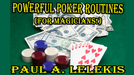 POWERFUL POKER ROUTINES by Paul A. Lelekis mixed media - INSTANT DOWNLOAD