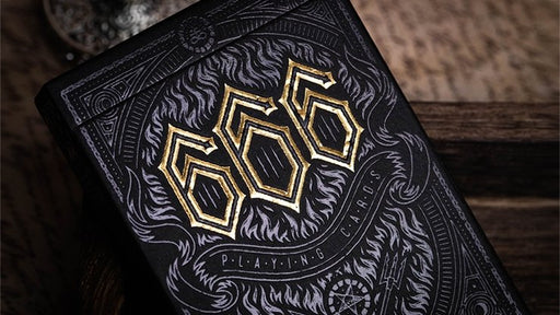 666 (Gold Foil) Playing Cards by Riffle Shuffle - Merchant of Magic