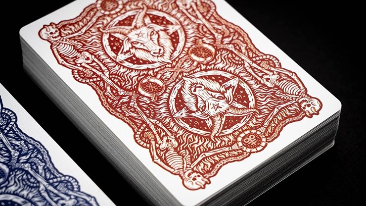 666 Red Playing Cards by Riffle Shuffle - Merchant of Magic