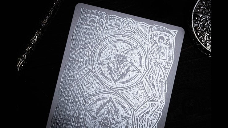 666 (Silver Foil) Playing Cards by Riffle Shuffle - Merchant of Magic