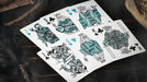 666 V4 (Cyan) Playing Cards by Riffle Shuffle - Merchant of Magic