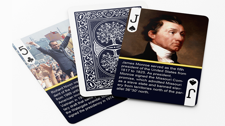 History Of American Presidents Playing Cards - Merchant of Magic Magic Shop