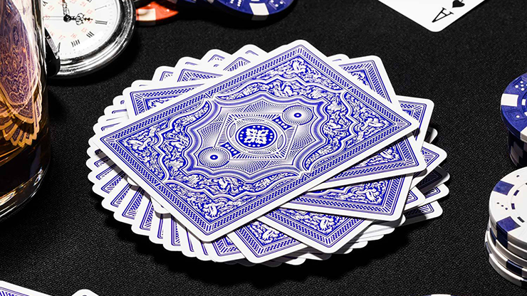 Blue Cohorts (Luxury-pressed E7) Playing Cards