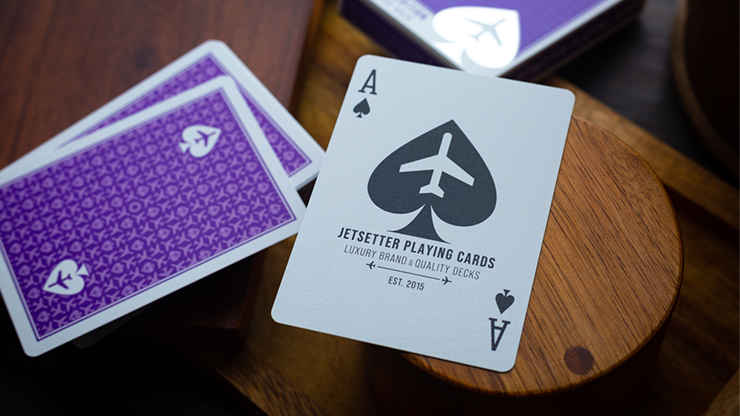 Lounge Edition in Passenger Purple by Jetsetter Playing Cards