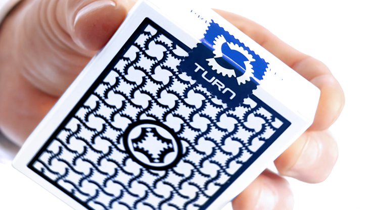TURN (Blue) Playing Cards by Mechanic Industries 