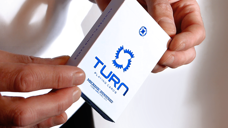 TURN (Blue) Playing Cards by Mechanic Industries 