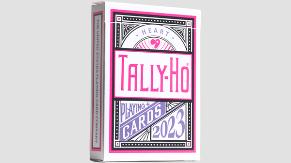 Mazzo Di Carte Da Gioco Tally-Ho Fan Back – Retro Blu – US Playing Card Company – Dimensioni Poker - 3