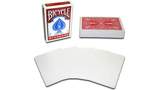 Magnetic Card - Bicycle Cards (2 Per Package) Blank Face Red by Chazpro - Trick