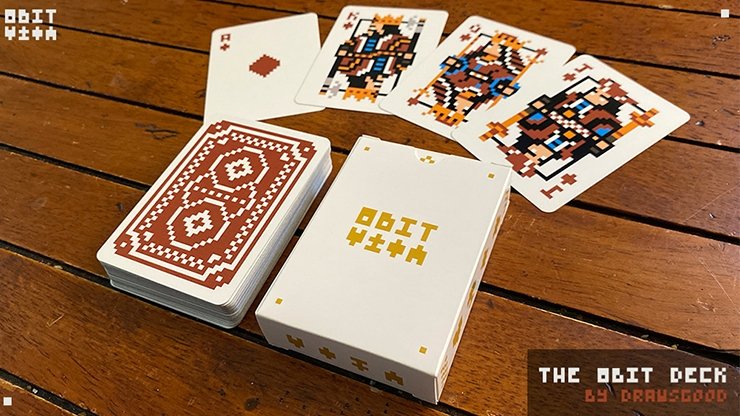 8 Bit Red Playing Cards - Merchant of Magic