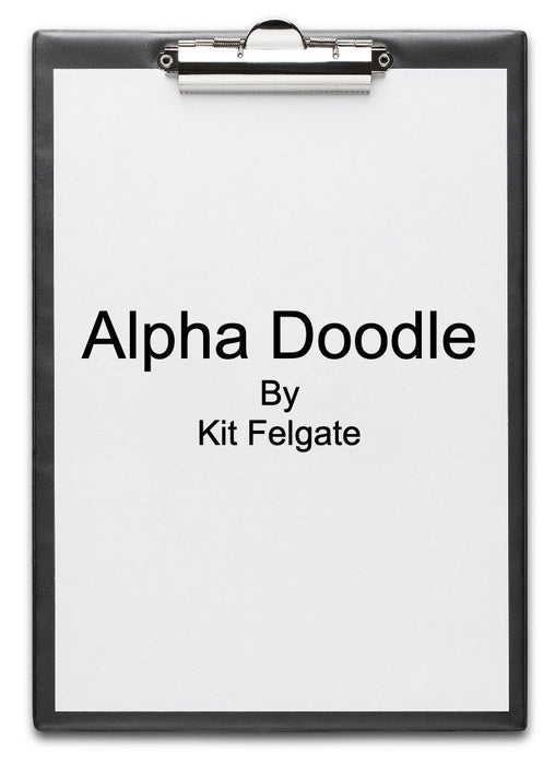 Alpha-Doodle Clipboard - By Kit Felgate - INSTANT DOWNLOAD - Merchant of Magic