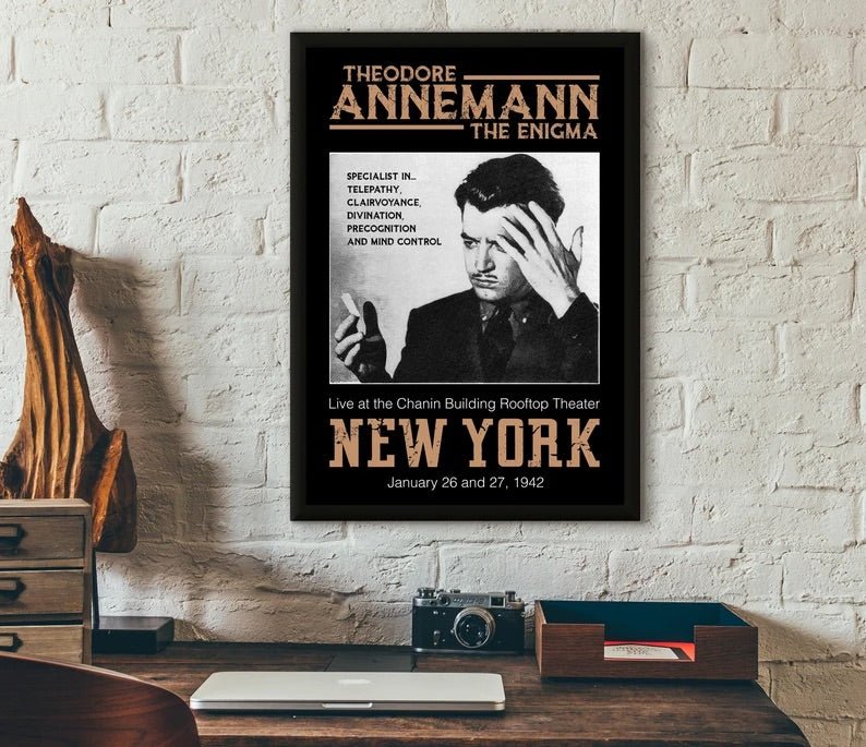 Annemann The Enigma - Professionally Printed Poster 10 x 7 Inches - Merchant of Magic