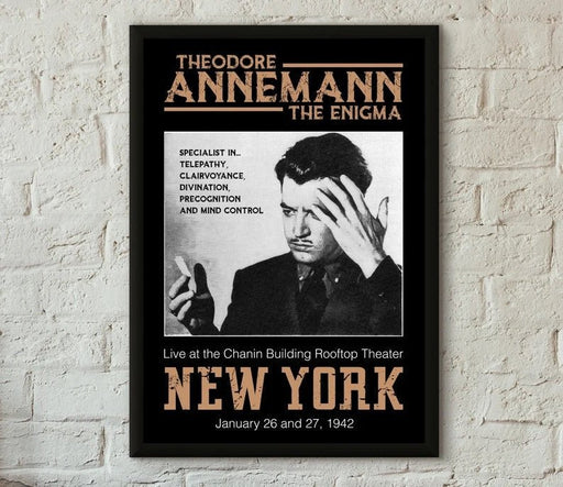 Annemann The Enigma - Professionally Printed Poster Size A3 - Merchant of Magic