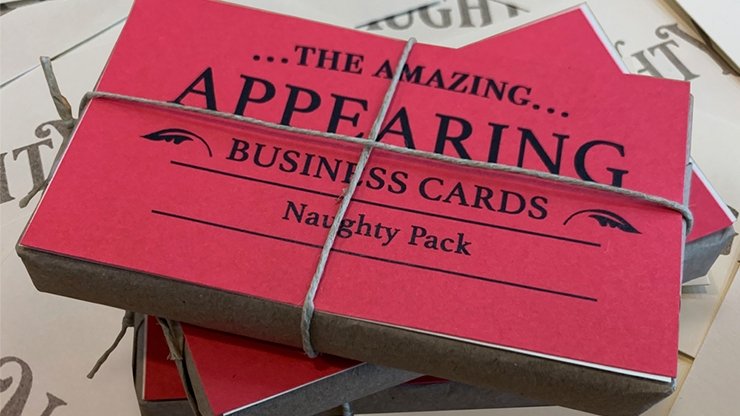 Appearing Business Cards (Naughty Pack) by Sam Gherman - Trick - Merchant of Magic