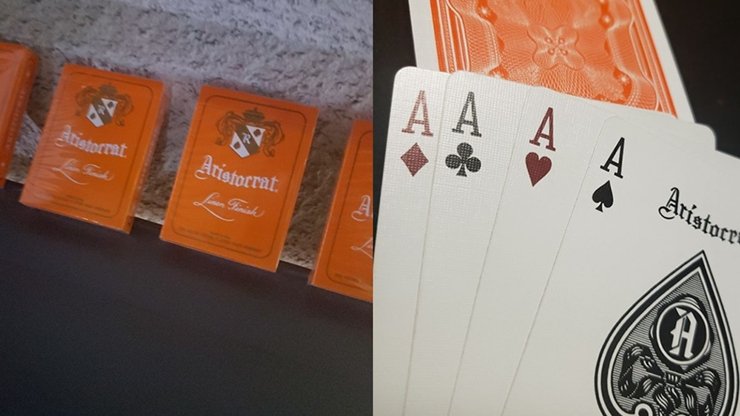 Aristocrat Orange Edition Playing Cards - Merchant of Magic