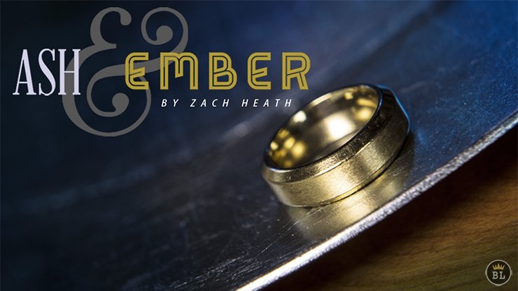 Ash and Ember Gold Beveled Size 14 (2 Rings) by Zach Heath - Merchant of Magic