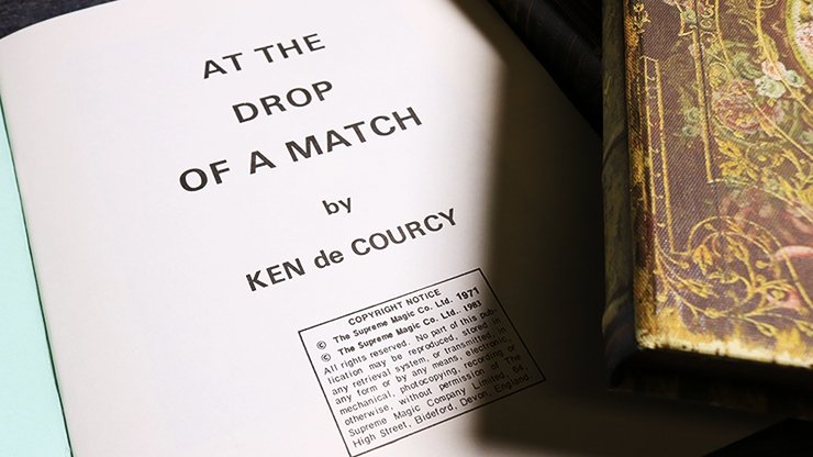 At the Drop of a Match by Ken De Courcy - Book - Merchant of Magic