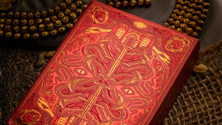 Babylon (Ruby Red) Playing Cards by Riffle Shuffle - Merchant of Magic