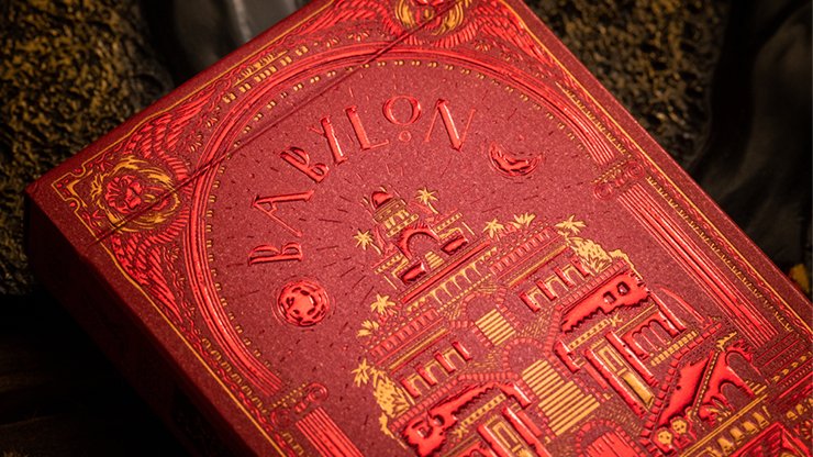 Babylon (Ruby Red) Playing Cards by Riffle Shuffle - Merchant of Magic