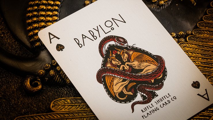 Babylon (Ruby Red) Playing Cards by Riffle Shuffle - Merchant of Magic