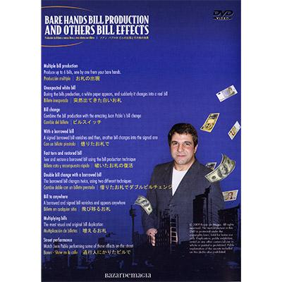 Bare Hands Bill Production and Other Bill Effects (incl. Gimmicks) by Juan Pablo - DVD - Merchant of Magic