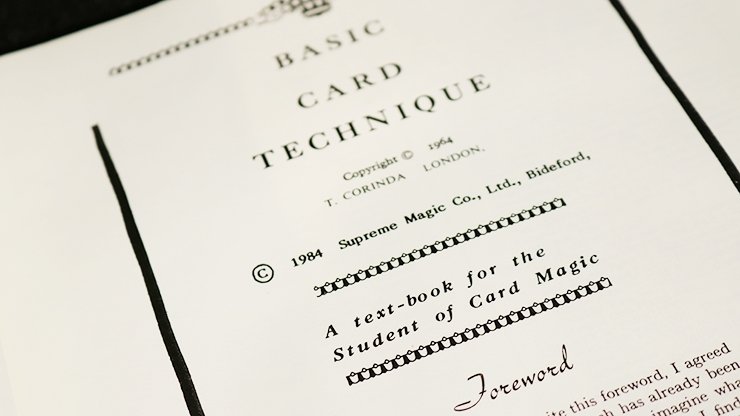 Basic Card Technique by Anthony Norman - Book - Merchant of Magic