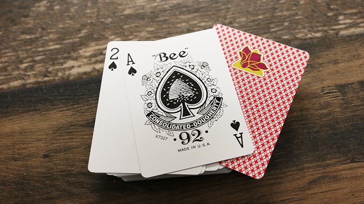 Bee Lotus Casino Grade (Red) Playing Cards - Merchant of Magic