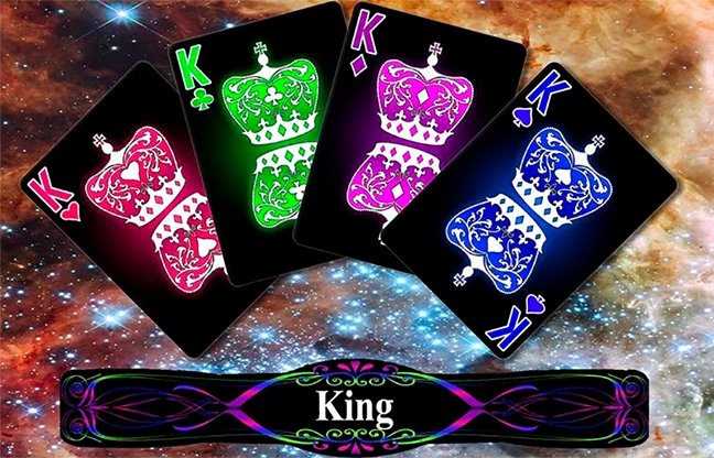 Bicycle A Glo Playing Cards (Blue) - Merchant of Magic