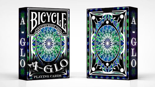 Bicycle A Glo Playing Cards (Blue) - Merchant of Magic